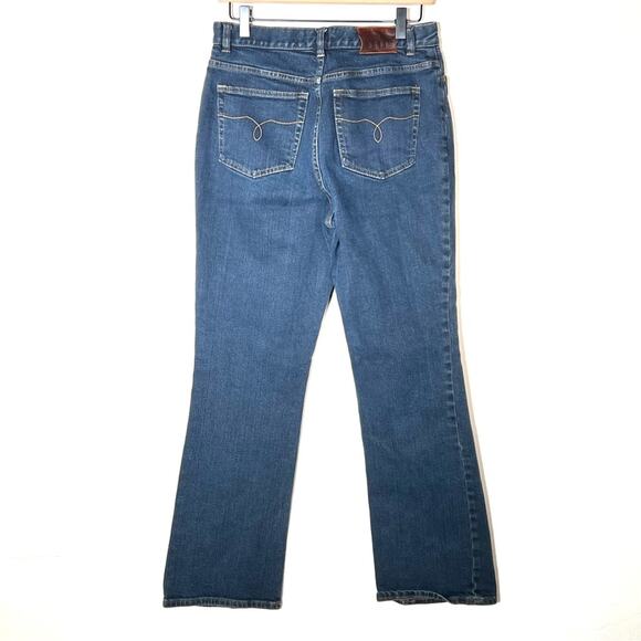 Ralph Lauren dark wash boot cut leg jeans size 8 B90 - Picture 3 of 3